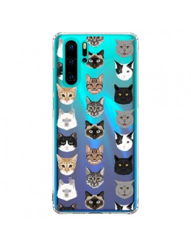 Coque Huawei P30 Pro Chats Transparente - Pet Friendly