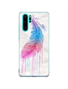 Coque Huawei P30 Pro Plume arc-en-ciel - Rachel Caldwell