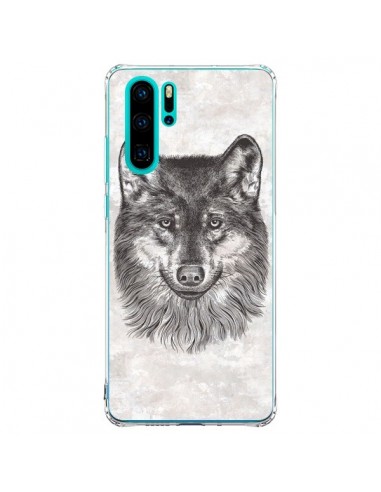 Coque Huawei P30 Pro Loup Gris - Rachel Caldwell