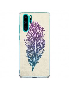 Coque Huawei P30 Pro Feather Plume Arc En Ciel - Rachel...