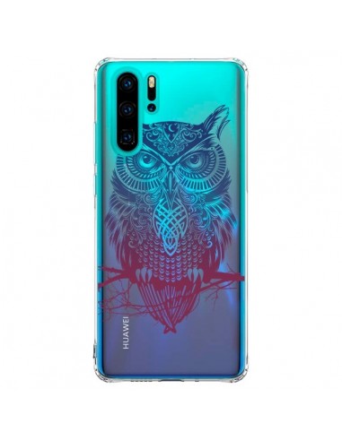 Coque Huawei P30 Pro Hibou Chouette Owl Transparente - Rachel Caldwell