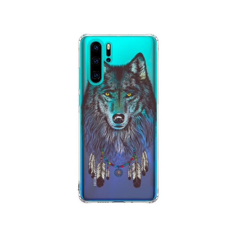 Coque Huawei P30 Pro Loup Wolf Attrape Reves Transparente - Rachel Caldwell