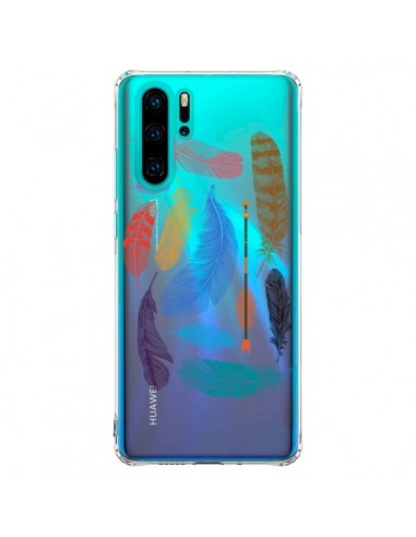 Coque Huawei P30 Pro Plume Feather Couleur Transparente - Rachel Caldwell