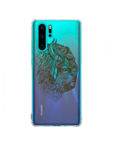 Coque Huawei P30 Pro Buffalo Bison Transparente - Rachel Caldwell