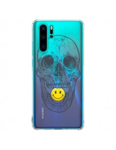 Coque Huawei P30 Pro Tête de Mort Smiley Transparente -...