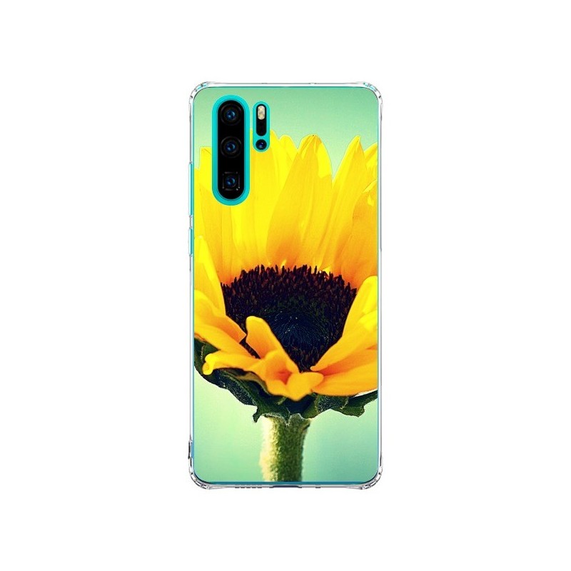 Coque Huawei P30 Pro Tournesol Zoom Fleur - R Delean