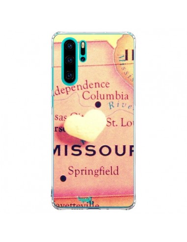 Coque Huawei P30 Pro Carte Map Missouri Coeoeur - R Delean