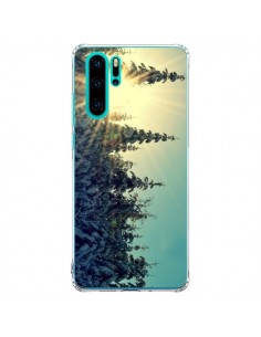 Coque Huawei P30 Pro Hiver Paysage Neige Montagnes Sapins...