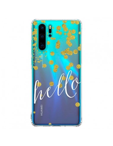 Coque Huawei P30 Pro Hello, Bonjour Transparente - Sylvia Cook