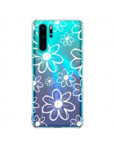 Coque Huawei P30 Pro Mandala Blanc White Flower...