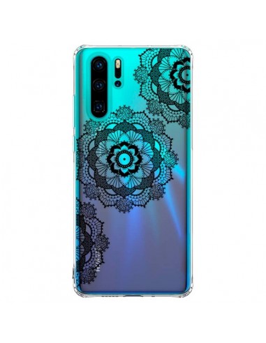 Coque Huawei P30 Pro Triple Mandala Noir Black Transparente - Sylvia Cook