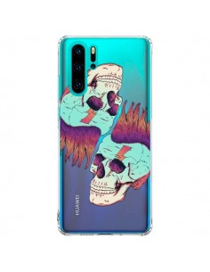 Coque Huawei P30 Pro Tête de Mort Crane Punk Double...