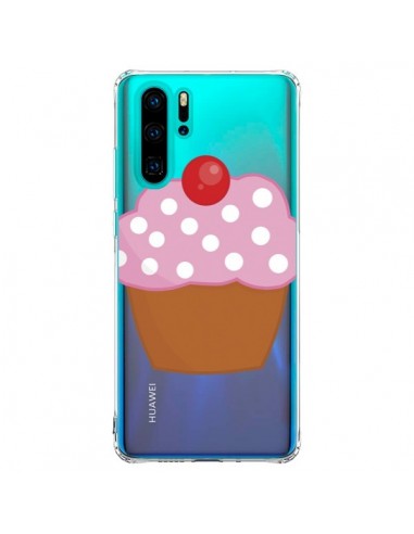 Coque Huawei P30 Pro Cupcake Cerise Transparente - Yohan B.