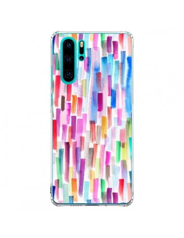 Coque Huawei P30 Pro Colorful Brushstrokes Multicolored - Ninola Design