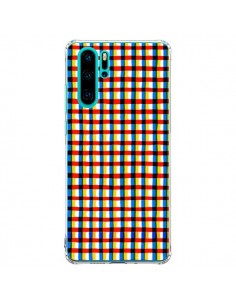 Coque Huawei P30 Pro Crossed Eyes Lines Red - Ninola Design