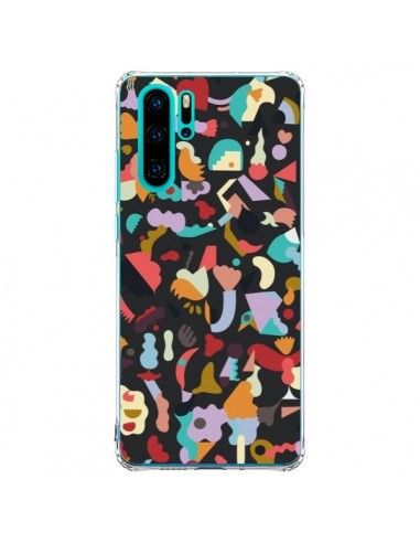 Coque Huawei P30 Pro Dreamy Animal Shapes Black - Ninola Design