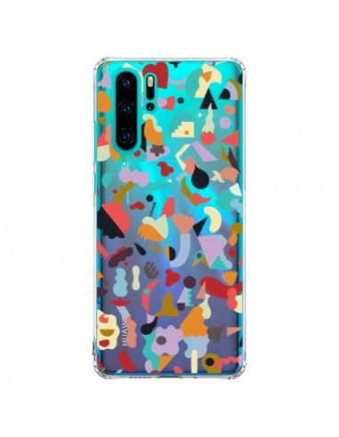 Coque Huawei P30 Pro Dreamy Animal Shapes White - Ninola Design