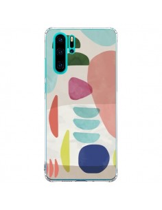 Coque Huawei P30 Pro Moody Geometry Multi White - Ninola...