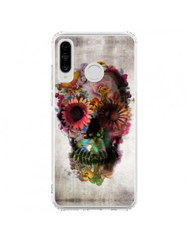 Coque Huawei P30 Lite Skull Flower Tête de Mort - Ali Gulec