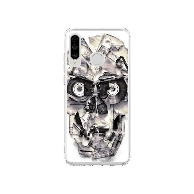 Coque Huawei P30 Lite Tape Skull K7 Tête de Mort - Ali Gulec