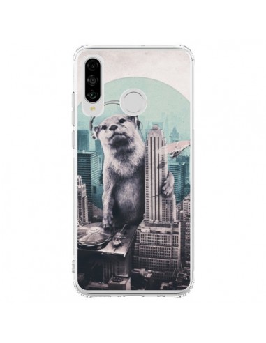 Coque Huawei P30 Lite Loutre Dj New York - Ali Gulec