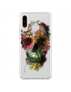 Coque Huawei P30 Lite Skull Flower Tête de Mort...