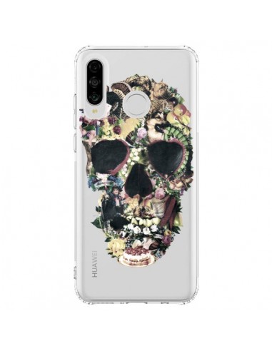Coque Huawei P30 Lite Skull Vintage Tête de Mort Transparente - Ali Gulec