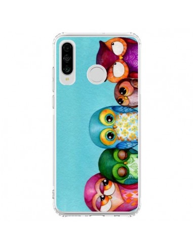 Coque Huawei P30 Lite Famille Chouettes - Annya Kai