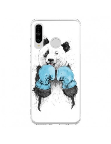 Coque Huawei P30 Lite Winner Panda Boxeur - Balazs Solti