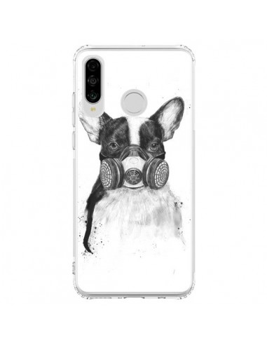 Coque Huawei P30 Lite Tagueur Bulldog Dog Chien Big City Life - Balazs Solti