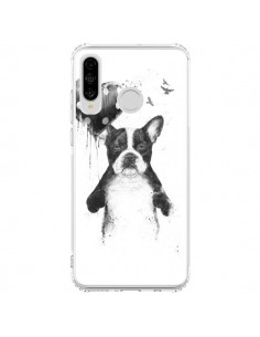 Coque Huawei P30 Lite Lover Bulldog Chien Dog My Heart...