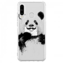 Coque Huawei P30 Lite Funny Panda Moustache Transparente...