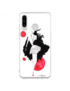 Coque Huawei P30 Lite Demoiselle Femme Fashion Mode Rouge...