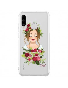 Coque Huawei P30 Lite Femme Closed Eyes Fleurs...