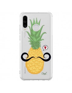 Coque Huawei P30 Lite Ananas Moustache Transparente - Chapo