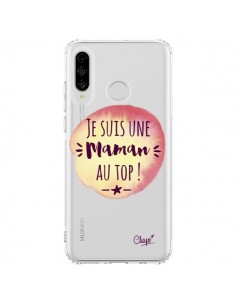Coque Huawei P30 Lite Je suis une Maman au Top Orange...