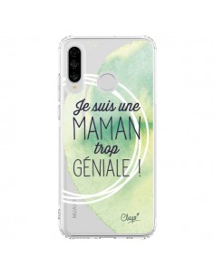 Coque Huawei P30 Lite Je suis une Maman trop Géniale Vert...