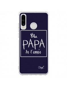 Coque Huawei P30 Lite Elu Papa de l'Année Bleu Marine -...