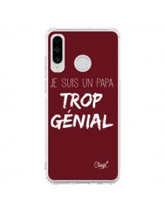 Coque Huawei P30 Lite Je suis un Papa trop Génial Rouge...