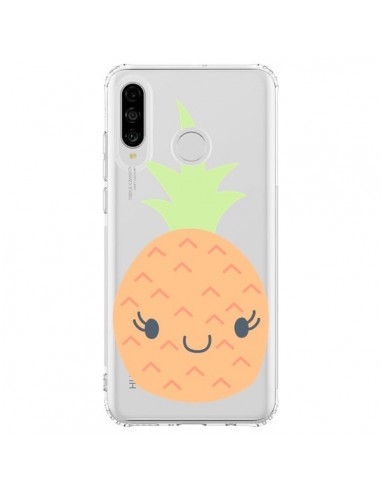 Coque Huawei P30 Lite Ananas Pineapple Fruit Transparente - Claudia Ramos