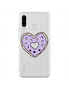 Coque Huawei P30 Lite Donuts Heart Coeur Violet...