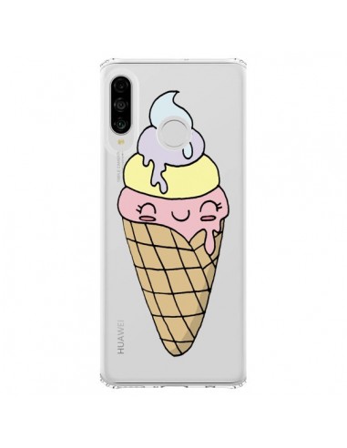 Coque Huawei P30 Lite Ice Cream Glace Summer Ete Parfum Transparente - Claudia Ramos