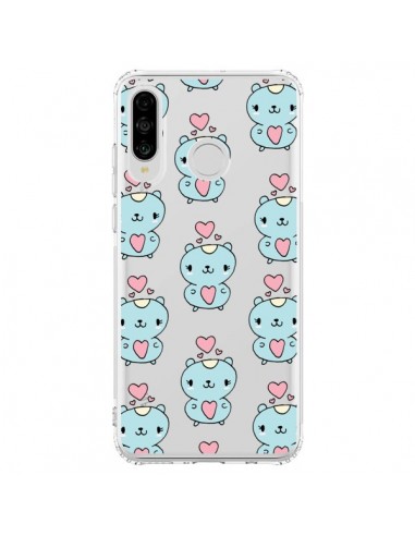 Coque Huawei P30 Lite Hamster Love Amour Transparente - Claudia Ramos