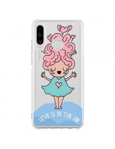 Coque Huawei P30 Lite Love Is In The Air Fillette Transparente - Claudia Ramos