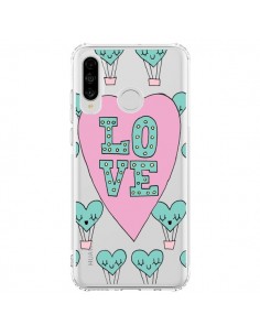 Coque Huawei P30 Lite Love Nuage Montgolfier Transparente...