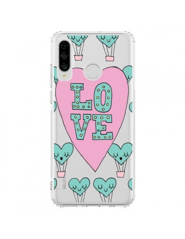 Coque Huawei P30 Lite Love Nuage Montgolfier Transparente - Claudia Ramos