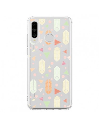 Coque Huawei P30 Lite Arrow Fleche Azteque Transparente - Claudia Ramos