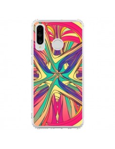 Coque Huawei P30 Lite Veins Veines Azteque Vagues - Danny...