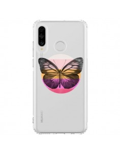 Coque Huawei P30 Lite Papillon Butterfly Transparente -...