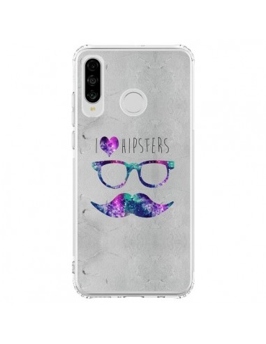 Coque Huawei P30 Lite I Love Hipsters - Eleaxart